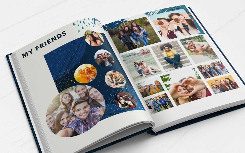 Example of custom pages in yearbook.
